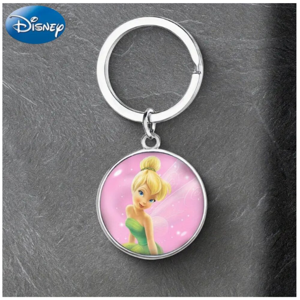 NEW 3pcs Disney Tinkerbell Neoprene Car Coasters & Key Chain Bundle - Picture 5 of 7